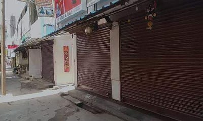 வேலூர் அருகே மா விவசாயிகளுக்கு ஆதரவாக வணிகர்கள் கடையடைப்பு!