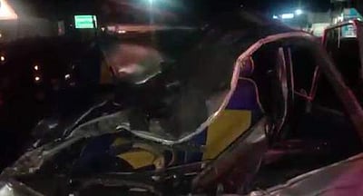 ஆத்தூர் அருகே கார் மீது பேருந்து மோதி விபத்து: 6 பேர் பலி