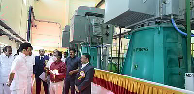 எம்மாம்பூண்டி நீருந்து நிலையத்தை ஆய்வு செய்தார் முதல்வர் ஸ்டாலின்