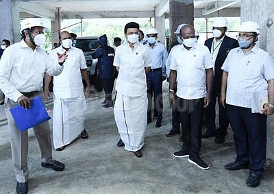 கிண்டியில் பன்னோக்கு மருத்துவமனை கட்டுமானப் பணியை ஆய்வு செய்த முதல்வர்
