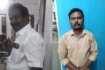 கூட்டுறவு சிக்கன நாணயச் சங்கத்தில் தீ: சங்கத் தலைவர் உள்பட இருவர் கைது