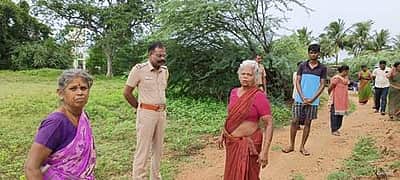 மணப்பாறை அருகே  மூதாட்டியிடம் தங்கச் சங்கிலி பறிப்பு