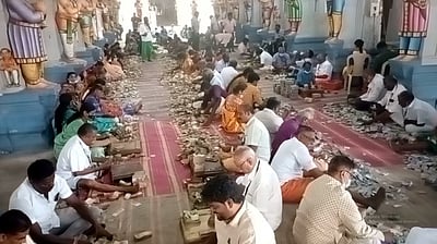 ராமேசுவரம் கோயில் உண்டியலில் பக்தா்களின் காணிக்கை ரூ. 1 கோடி