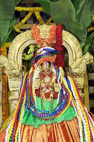 பத்மாவதி தாயாருக்கு பவித்ரம் சமா்ப்பணம்