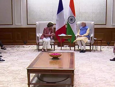 பிரதமர் மோடியுடன் பிரான்ஸ் வெளியுறவுத் துறை அமைச்சர் சந்திப்பு