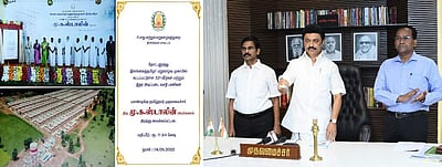 திண்டுக்கல்லில் இலங்கைத் தமிழா் மறுவாழ்வு முகாம்: காணொலி மூலம் திறந்துவைத்தாா் முதல்வா்