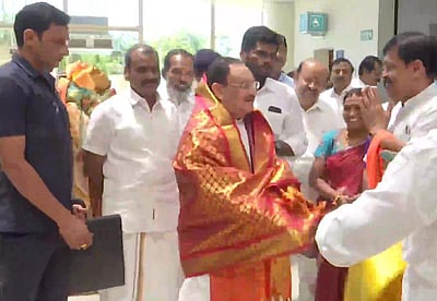 இருநாள் பயணமாக தமிழகம் வந்தார் ஜெ.பி.நட்டா!