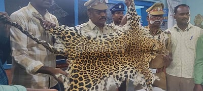 விழுப்புரம் ரயில் நிலையத்தில் சிறுத்தையின் தோல் பறிமுதல்: ரயில்வே போலீசார் விசாரணை