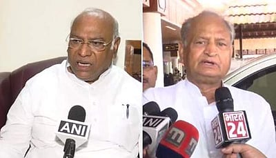 அசோக் கெலாட்டுடன் மல்லிகார்ஜுன கார்கே சந்திப்பு