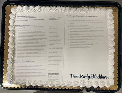 'கேக்' வடிவில் 'ரெஸ்யூம்'! வேலை தேடும் பெண்ணின் வித்தியாசமான முயற்சி