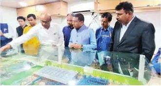 ரூ.565 கோடியில் மணலி ஒருங்கிணைந்த உயவு எண்ணெய் திட்ட வளாக கட்டுமான பணிகள்:  மத்திய அமைச்சா்  ஆய்வு