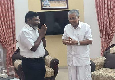 பினராயி விஜயனுடன் தொல். திருமாவளவன் சந்திப்பு