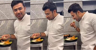 பெங்களூரு மூழ்கிக் கொண்டிருந்தபோது தோசைக் கடைக்கு விளம்பரமா? பாஜக எம்.பி.யை வறுத்தெடுக்கும் மக்கள்