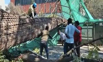 மெட்ரோ கட்டுமானப் பணி விபத்து: தாய், குழந்தை பலி