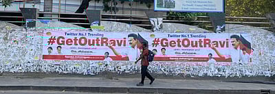 ஆளுநருக்கு எதிராக சென்னையில் சுவரொட்டிகள்