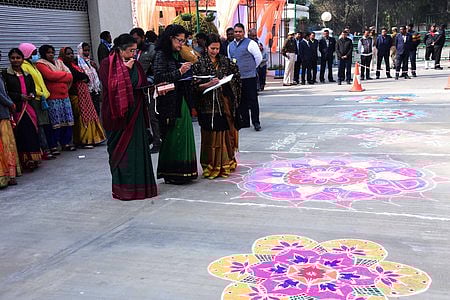 தமிழ்நாடு இல்லத்தில் பொங்கல்  விழா கோலப்போட்டி