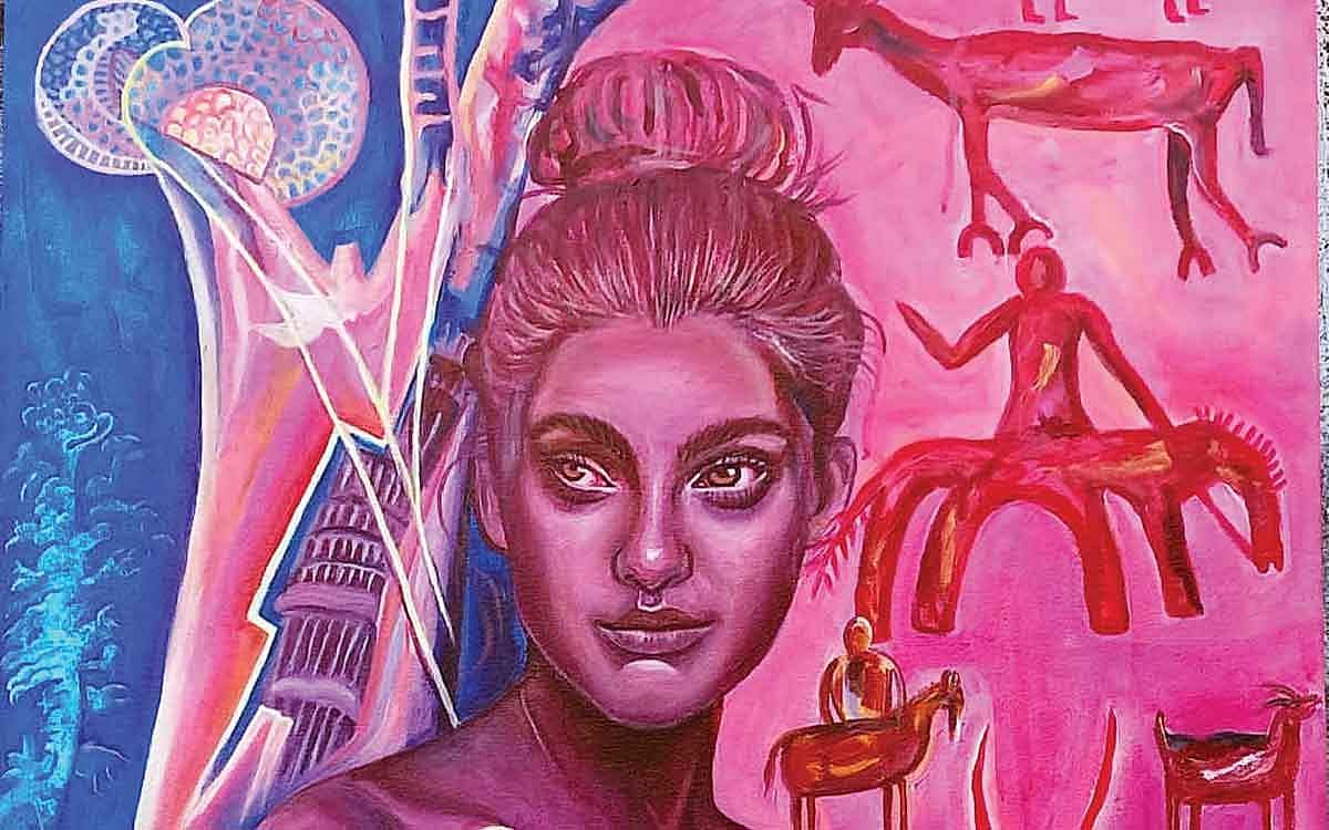 நவீன ஓவியத்தில் பாறைச் சித்திரங்கள்..!