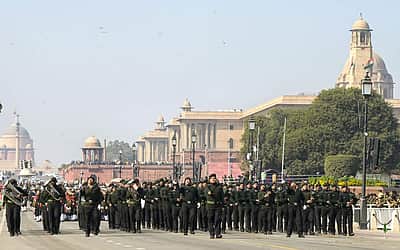 குடியரசு நாள் அணிவகுப்பு ஒத்திகை - புகைப்படங்கள்
