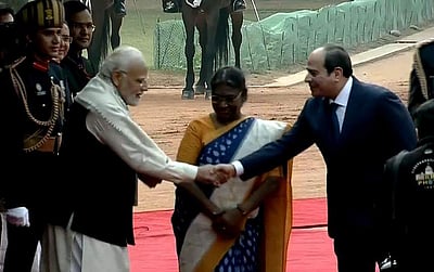 எகிப்து அதிபருக்கு குடியரசுத் தலைவர் மாளிகையில் வரவேற்பு!