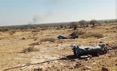 ராஜஸ்தான், மத்தியப் பிரதேசத்தில் விமானப் படை விமானங்கள் விபத்து