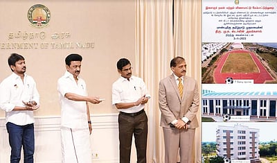 பல்நோக்கு உடற்பயிற்சிக்கூடம், செயற்கையிழை ஓடுதளம்: முதல்வர் ஸ்டாலின் திறந்து வைத்தார்