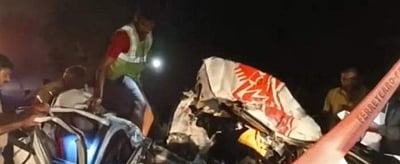 சென்னை - திருச்சி தேசிய நெடுஞ்சாலையில் கோர விபத்து: 5 பேர் பலி