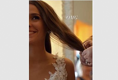 திருமணத்தின்போது தலைமுடியை வெட்டிய மணமகள்.. நெகிழ்ச்சியான சம்பவம்