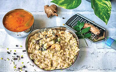 சோளம்  பார்லி  அவல் பொங்கல்