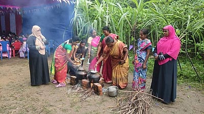 சீர்காழி அருகே  சிலம்பாட்டக் கழகம் சார்பில் சமத்துவப் பொங்கல் விழா