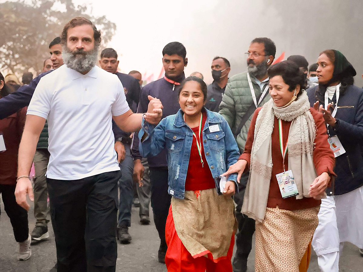 குருக்ஷேத்திரத்தில் இருந்து மீண்டும் தொடங்கிய ஒற்றுமை நடைப்பயணம்!