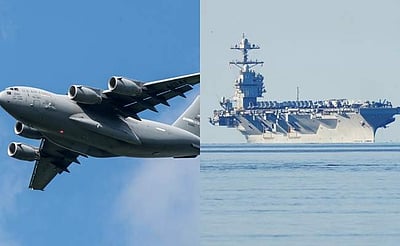 இஸ்ரேலுடன் களமிறங்கும் அமெரிக்க ராணுவ விமானம், போர்க் கப்பல்!