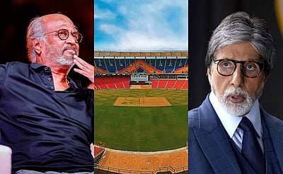 இந்தியா - பாக். போட்டி: ரஜினி, அமிதாப் பச்சன் பங்கேற்பு; 11,000 போலீசார் பாதுகாப்பு