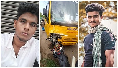 திருவாரூர்: வேன் மீது இருசக்கர வாகனம் மோதி பொறியியல் கல்லூரி மாணவர்கள் 2 பேர் பலி