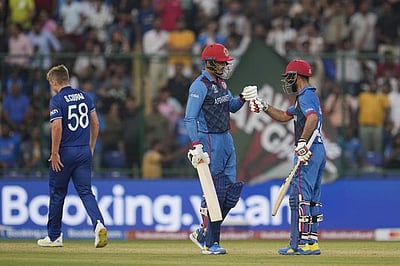 உலகக் கோப்பை: இங்கிலாந்துக்கு 285 ரன்கள் இலக்கு நிர்ணயித்த ஆப்கானிஸ்தான்!