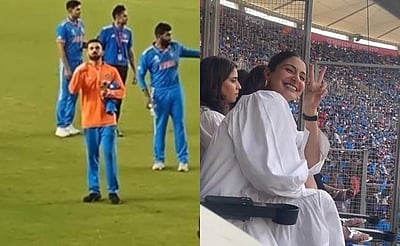 சைகையால் சேதி சொன்ன விராட் கோலி: வைரலாகும் விடியோ!