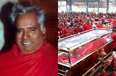 பங்காரு அடிகளார் உடல் சித்தர் முறைப்படி நல்லடக்கம்