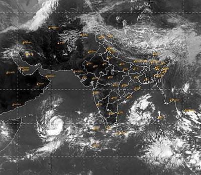 அரபிக் கடலில் 24 மணி நேரத்தில் புயல் சின்னம்: மும்பை தப்பியது