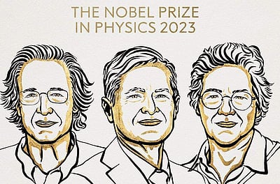 இயற்பியலுக்கான நோபல் பரிசு மூவருக்கு பகிர்ந்தளிப்பு!