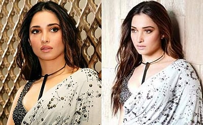 சேலையில் தமன்னா! வைரலாகும் புகைப்படங்கள்