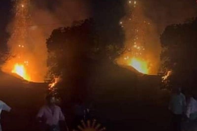 வலங்கைமானில் பட்டாசுகள் வெடித்து திடீர் தீ விபத்து!