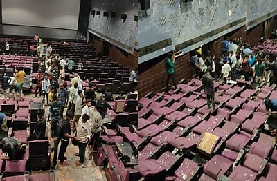 லியோ டிரெய்லர்: விஜய் ரசிகர்களால் சூறையாடப்பட்ட திரையரங்கம்!