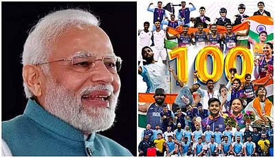 ஆசிய விளையாட்டுப் போட்டியில் 100 பதக்கங்களை வென்றது இந்தியா: பிரதமர் பாராட்டு!