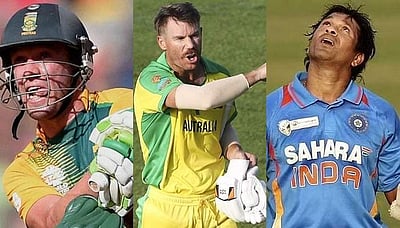 உலகக் கோப்பை: சச்சின்,ஏபிடி வில்லியர்ஸ் சாதனையை முறியடித்த வார்னர்! 