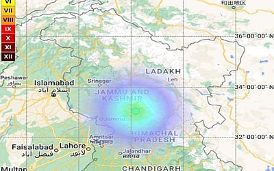 ஜம்மு-காஷ்மீரில் 3.9 ரிக்டர் அளவில் நிலநடுக்கம்!