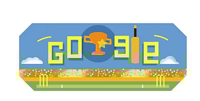 உலகக் கோப்பை இறுதிப் போட்டி: கவன ஈர்ப்புச் சித்திரம் வெளியிட்ட கூகுள்