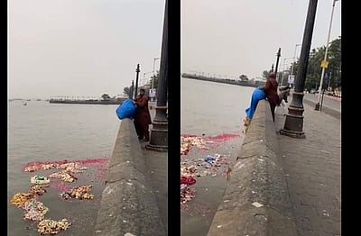 கடலில் குப்பைகளைக் கொட்டிய நபர் மீது வழக்கு!