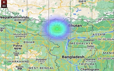 சிக்கிமில் நிலநடுக்கம்: ரிக்டர் அளவில் 3.5 ஆகப் பதிவு