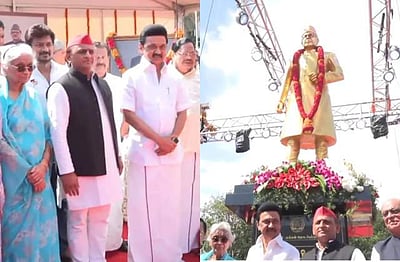 வி.பி.சிங் சிலையை திறந்து வைத்தார் முதல்வர்!