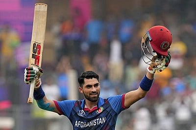 உலகக் கோப்பையில் சதம் விளாசிய முதல் ஆப்கானிஸ்தான் வீரர்!