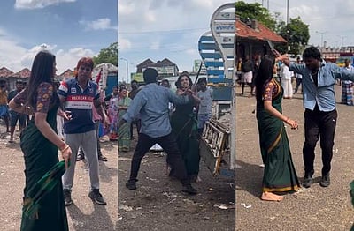 கோயம்பேடு சந்தையில் சண்டையிடும் சீரியல் நடிகை!